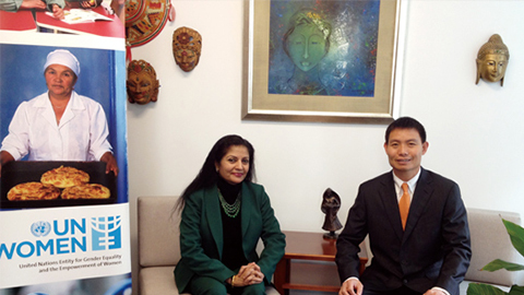 南非首位女性副总统 联合国会见ag贵宾厅CEO